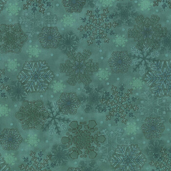 Gifts of Gratitude 2529-77 Teal by Leanne Anderson and Kaytlyn Kuebler for Henry Glass Fabrics