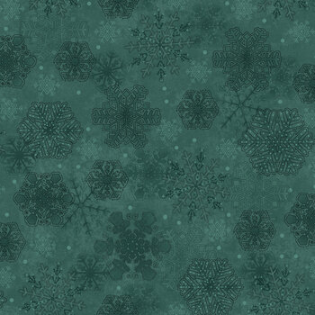 Gifts of Gratitude 2529-77 Teal by Leanne Anderson and Kaytlyn Kuebler for Henry Glass Fabrics, Image