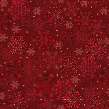 Gifts of Gratitude 2529-88 Red by Leanne Anderson and Kaytlyn Kuebler for Henry Glass Fabrics, Image