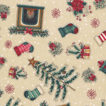 Gifts of Gratitude 2535-44 Cream by Leanne Anderson and Kaytlyn Kuebler for Henry Glass Fabrics