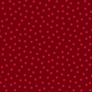 Nordic Holiday Village 3604-88 Red on Red by Mary Jane Carey for Henry Glass Fabrics, Image