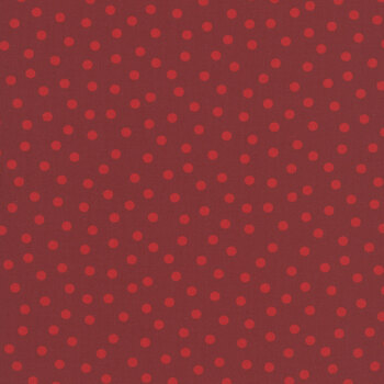 Nordic Holiday Village 3604-88 Red on Red by Mary Jane Carey for Henry Glass Fabrics