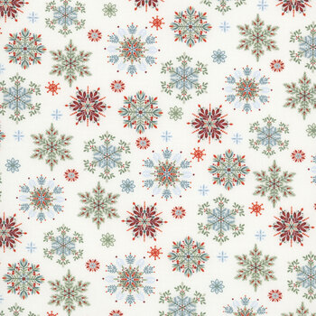 Nordic Holiday Village 3605-11  Cream by Mary Jane Carey for Henry Glass Fabrics