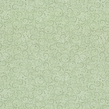 Nordic Holiday Village 3609-16 Light Sage by Mary Jane Carey for Henry Glass Fabrics