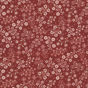 Nordic Holiday Village 3610-88 Red by Mary Jane Carey for Henry Glass Fabrics