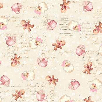 Christmas Magic 2018-41 Ivory by Frank Garcia for Blank Quilting Corporation, Image