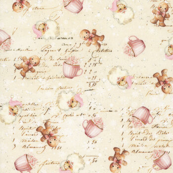 Christmas Magic 2018-41 Ivory by Frank Garcia for Blank Quilting