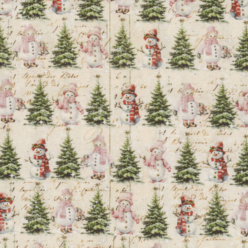 Christmas Magic 2020-41 Ivory by Frank Garcia for Blank Quilting