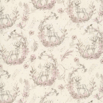 Christmas Magic 2021-41 Ivory by Frank Garcia for Blank Quilting