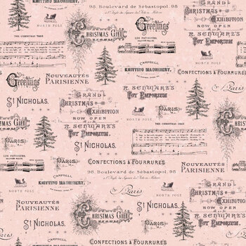Christmas Magic 2025-22 Pink by Frank Garcia for Blank Quilting Corporation, Image