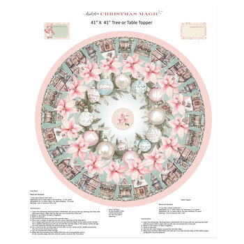 Christmas Magic 2028P-70 Tree Skirt Panel by Frank Garcia for Blank Quilting Corporation, Image