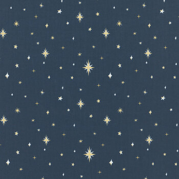 Silent Night 4703-77 Navy by Studio 731 LLC for Blank Quilting