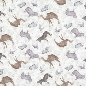 Silent Night 4704-90 Silver by Studio 731 LLC for Blank Quilting