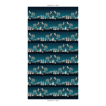 Silent Night 4709-77 Navy by Studio 731 LLC for Blank Quilting Corporation, Image