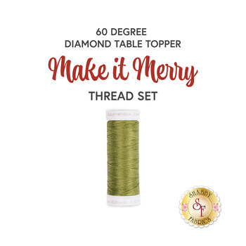  60 Degree Diamond Table Topper - Make it Merry - 1pc Appliqué Thread Set, Image