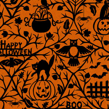 Pumpkin Grove MAS11180-OJ Orange by Maywood Studio, Image