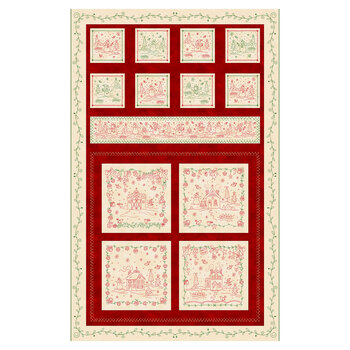 Christmastime MAS11090-RG Panel by Robin Kingsley for Maywood Studio, Image