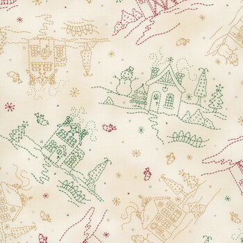 Christmastime MAS11091-RG Red by Robin Kingsley for Maywood Studio