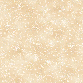 Christmastime MAS11092-EE Cream by Robin Kingsley for Maywood Studio, Image