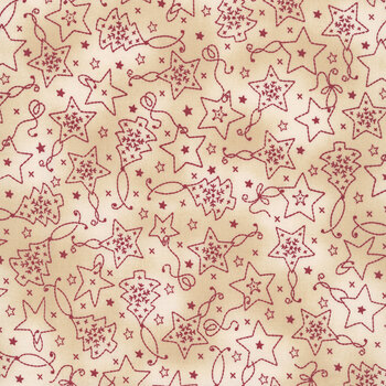Christmastime MAS11092-ER Cream by Robin Kingsley for Maywood Studio