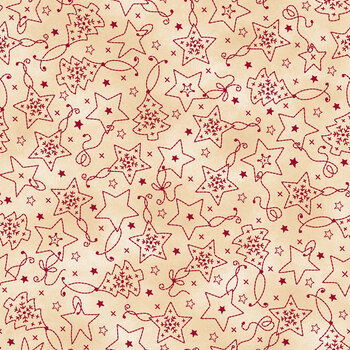 Christmastime MAS11092-ER Cream by Robin Kingsley for Maywood Studio, Image