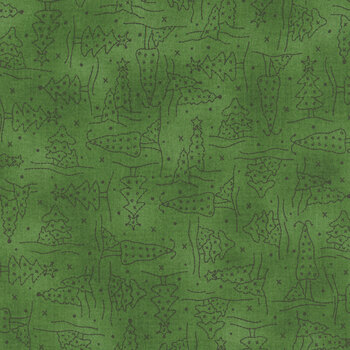 Christmastime MAS11095-G Green by Robin Kingsley for Maywood Studio