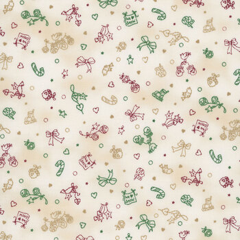 Christmastime MAS11097-RG Red/Green by Robin Kingsley for Maywood Studio