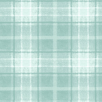 Snowtop Mountain Flannel MASF10896-Q Aqua by Bonnie Sullivan for Maywood Studio, Image