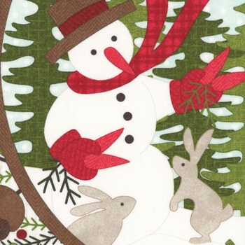 Snowtop Mountain Flannel MASF11160-E Cream Panel by Bonnie Sullivan for Maywood Studio