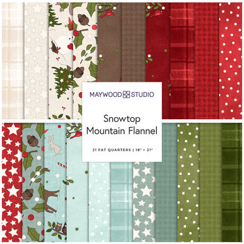 Snowtop Mountain Flannel  21 FQ Set by Bonnie Sullivan for Maywood Studio, Image