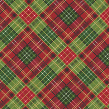 Poinsettias at Christmas CF17633-MULTI by Jennifer Bosworth for Riley Blake Designs, Image