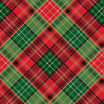 Poinsettias at Christmas CF17633-MULTI by Jennifer Bosworth for Riley Blake Designs, Image