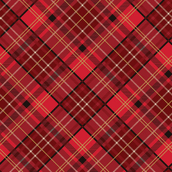 Poinsettias at Christmas CF17633-RED by Jennifer Bosworth for Riley Blake Designs, Image