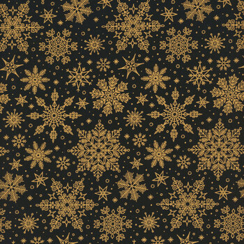 Poinsettias at Christmas CF17635-BLACK by Jennifer Bosworth for Riley Blake Designs, Image