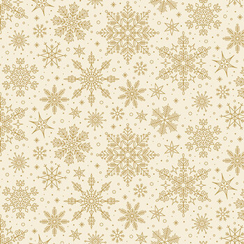 Poinsettias at Christmas CF17635-CREAM by Jennifer Bosworth for Riley Blake Designs, Image