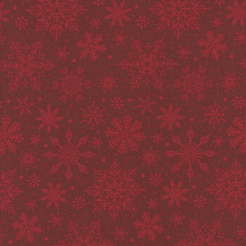 Poinsettias at Christmas C17635-RED by Jennifer Bosworth for Riley Blake Designs, Image