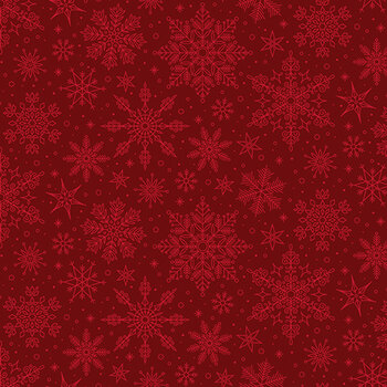 Poinsettias at Christmas C17635-RED by Jennifer Bosworth for Riley Blake Designs, Image