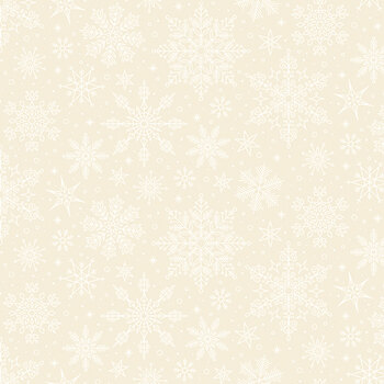 Poinsettias at Christmas C17635-WHITE by Jennifer Bosworth for Riley Blake Designs, Image