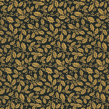 Poinsettias at Christmas CF17636-BLACK by Jennifer Bosworth for Riley Blake Designs, Image