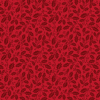 Poinsettias at Christmas C17636-RED by Jennifer Bosworth for Riley Blake Designs, Image