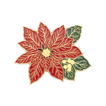 Poinsettia Magnetic Needle Minder