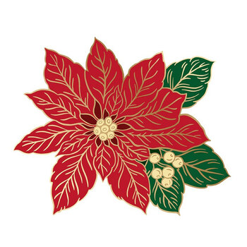 Poinsettias Needle Minder, Image