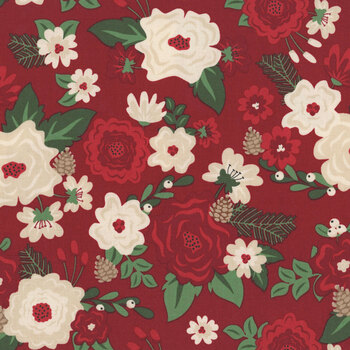 Evergreen Wishes C17810-RED by Traci Reed for Riley Blake Designs