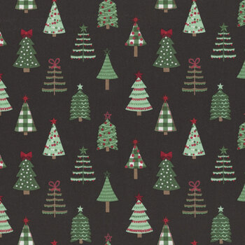Evergreen Wishes C17811-BLACK by Traci Reed for Riley Blake Designs