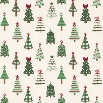Evergreen Wishes C17811-CREAM by Traci Reed for Riley Blake Designs