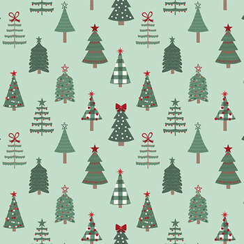 Evergreen Wishes C17811-MINT by Traci Reed for Riley Blake Designs, Image