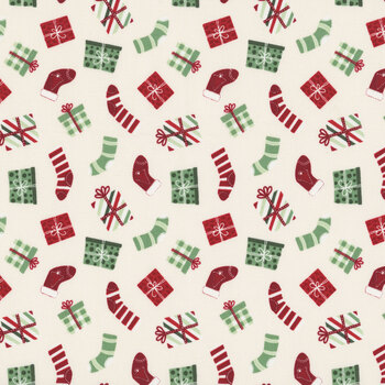 Evergreen Wishes C17812-CREAM by Traci Reed for Riley Blake Designs