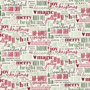Evergreen Wishes C17813-CREAM by Traci Reed for Riley Blake Designs
