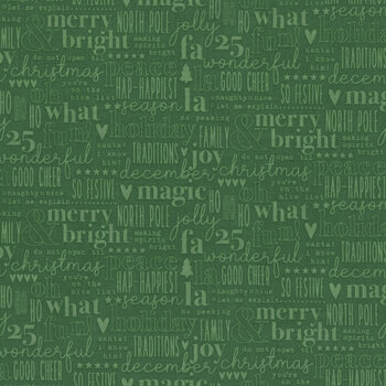 Evergreen Wishes C17813-GREEN by Traci Reed for Riley Blake Designs