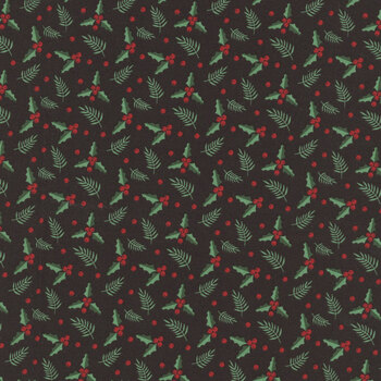 Evergreen Wishes C17814-BLACK by Traci Reed for Riley Blake Designs